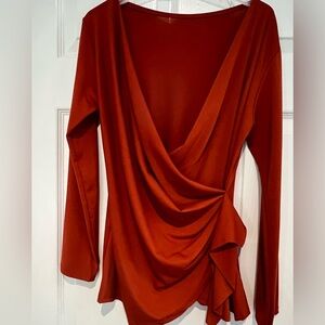 Cognac blouse, French made, good condition